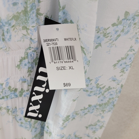 Trixxi NEW Women's XL Floral Cottagecore Prairie BOHO Flowy Long Sleeve Dress - Picture 15 of 15